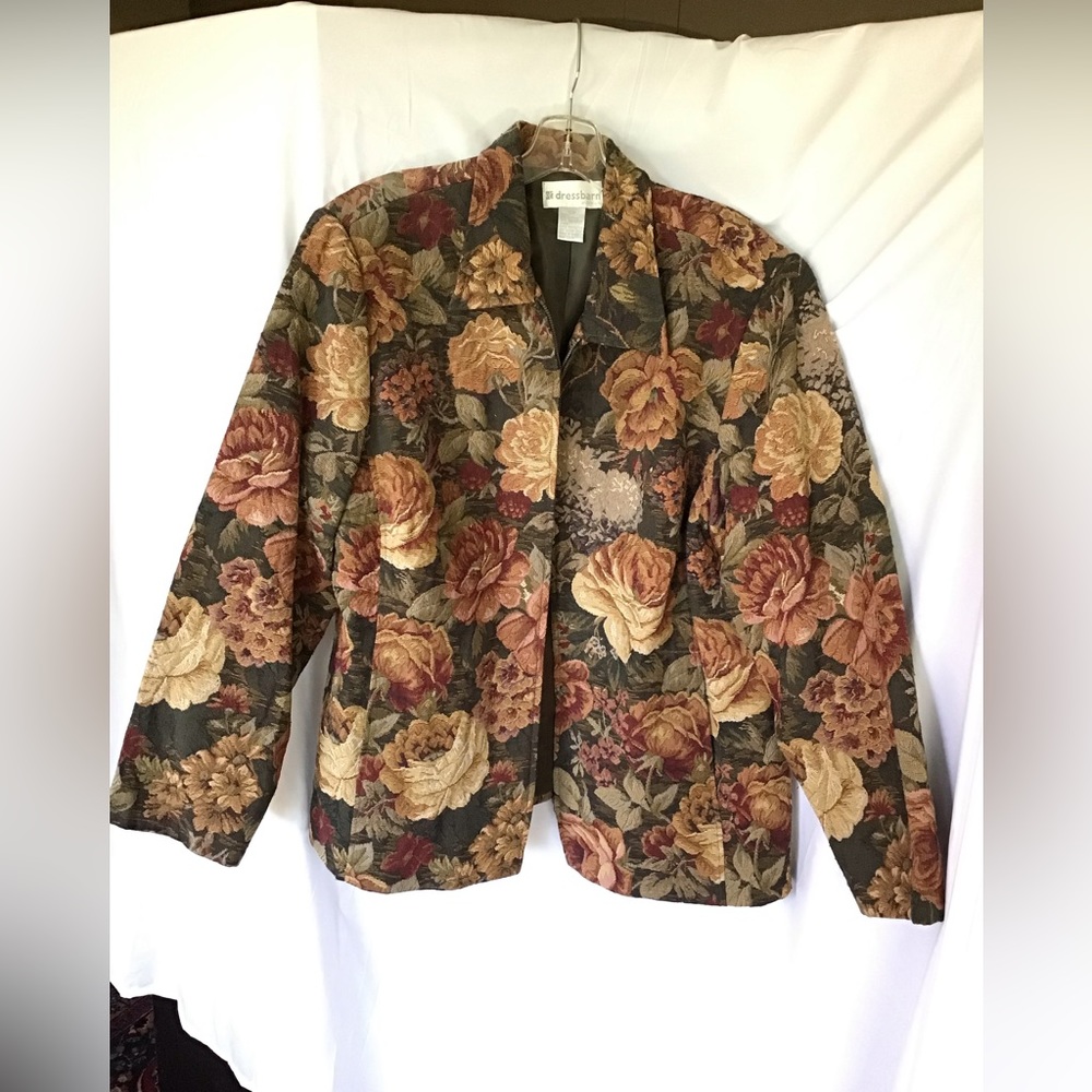 Plus Size Floral Blazer